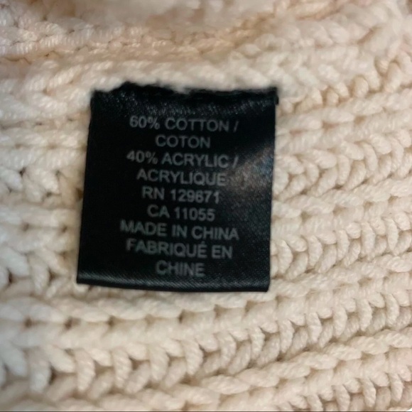 360 Sweater Cardigan XS Beige Button Front V Neck - Picture 11 of 11